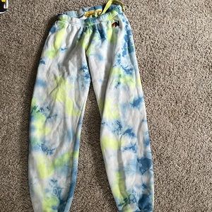 Tye Dye Aviator Nation Sweatpants-Small